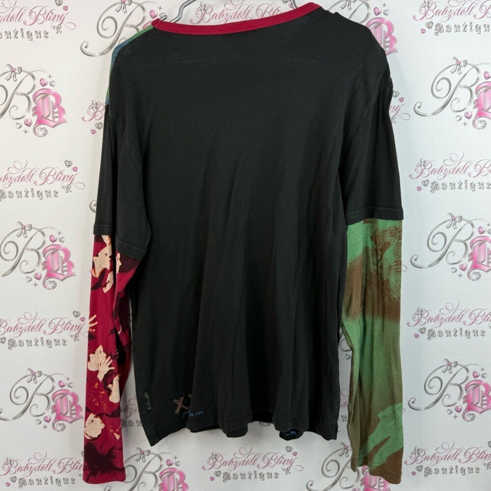 Cirque du soleil long sleeve dual look rare Colorful Graphic Long Sleeve Shirt - Picture 2 of 11